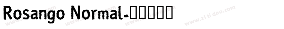 Rosango Normal字体转换